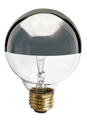 Product image for Satco S3860 25 Watt G25 Incandescent; Silver Crown; 1500 Average rated hours; 150 Lumens; Medium base; 120 Volt