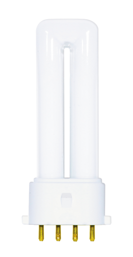 Product image for Satco S8361 5 Watt; pin-based Compact Fluorescent; 4100K; 82 CRI; 2G7 base