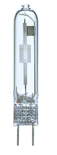 Product image for Satco S4286 39W Metal Halide HID; G8.5 base; T4 SE; Clear; 81 CRI; 3000K