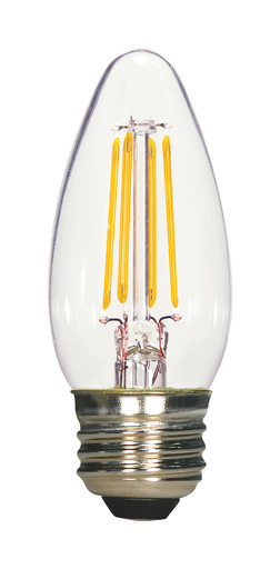 S21730 - 4.5 Watt B11 LED - Clear - Medium base - 5000K - 120 Volt - 2-Card
