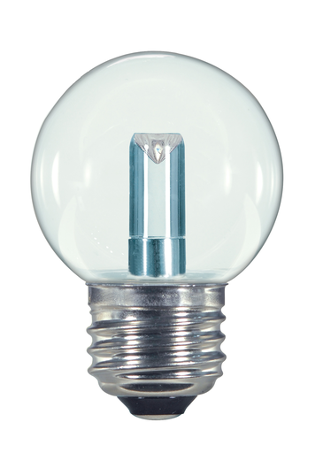 Product image for Satco S9158 1.4 Watt LED; G16 1/2; Clear; 2700K; Medium base; 120 Volt; Carded