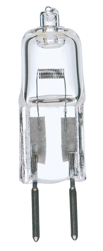 S3121 - 50 Watt - Halogen - T4 - Clear - 2000 Average rated hours - 900 Lumens - Bi Pin GY6.35 base - 12 Volt