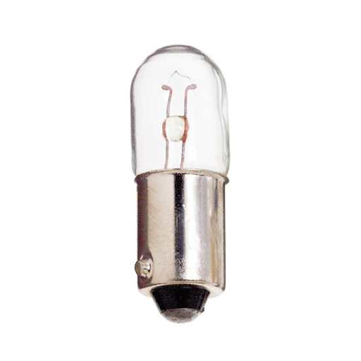 Product image for Satco S7824 0.95 Watt miniature; T3 1/4; 5000 Average rated hours; Miniature Bayonet base; 6.3 Volt
