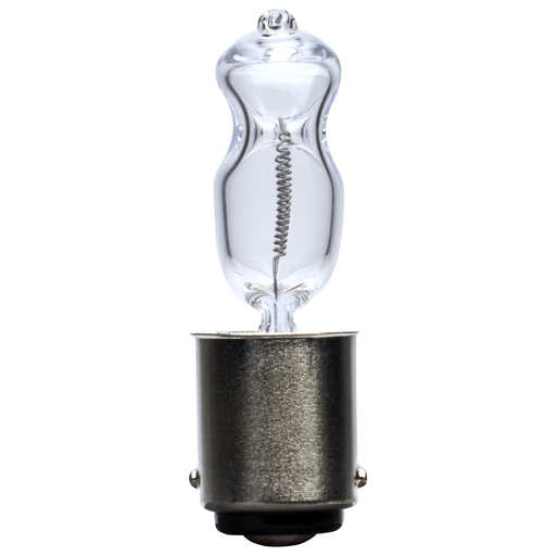 Product image for Satco S3489 150 Watt; Halogen; T4 1/2; Clear; 2000 Average rated hours; 2700 Lumens; DC Bay base; 120 Volt; Carded