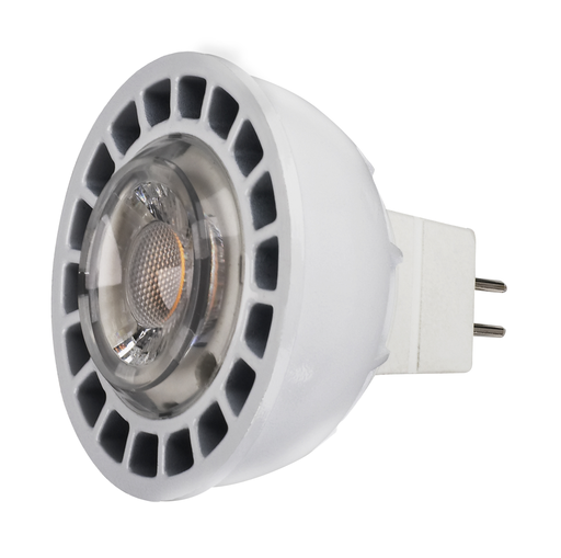 Product image for Satco S9207 Discontinued - 8 watts; MR16 LED; GU5.3 base; 5000K; 40' beam spread; 12 volts AC/DC; Dimmable