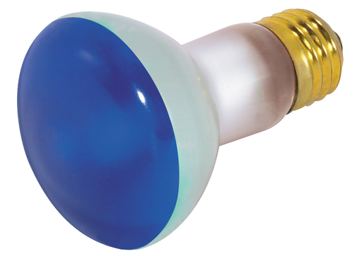 Product image for Satco S3202 50 Watt R20 Incandescent; Blue; 2000 Average rated hours; Medium base; 130 Volt