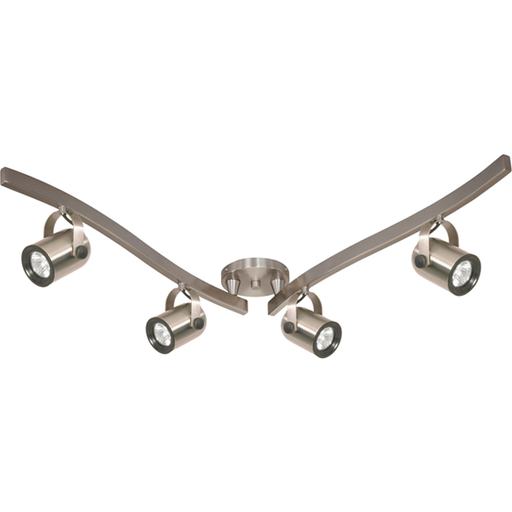 Product image for Satco TK384/2 4 Light - MR16 Halogen Swivel Track Kit - 4 foot Track