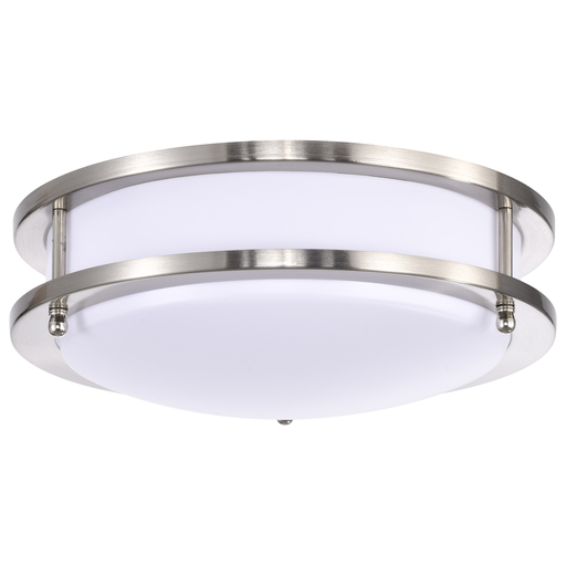 Product image for Nuvo 62/1635 Glamour LED 10 inch; Flush Mount Fixture; Brushed Nickel Finish; CCT Selectable 3K/4K/5K