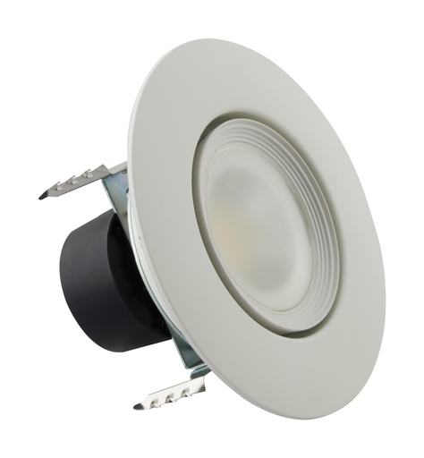Product image for Satco S11822 7.5 Watt LED Directional Retrofit Downlight - Gimbaled; 4 in.; Adjustable Color Temperature; 60 deg. Beam Angle; 120 Volt