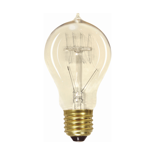 40 Watt A19 Incandescent - Clear - 3000 Average rated hours - 160 Lumens - Medium base - 120 Volt