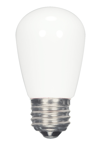 Product image for Satco S9175 1.4 Watt LED; S14; White; 2700K; Medium base; 120 Volt; Carded