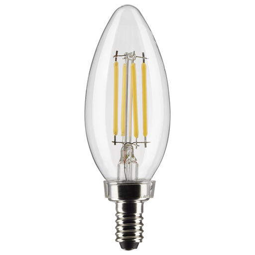S21265 - 4 Watt B11 LED - Clear - Candelabra base - 90 CRI - 3000K - 120 Volt