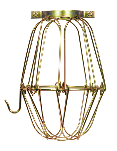 Product image for Satco 90/1310 Light Bulb Cage; Brass Finish; 5-3/4" Height