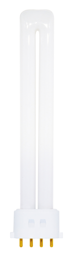 Product image for Satco S8367 13 Watt; pin-based Compact Fluorescent; 3000K; 82 CRI; 2GX7 (4-Pin) base