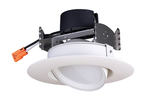 Product image for Satco S29464 9.5 watt LED Directional Retrofit Downlight - Gimbaled; 4"; 3000K; 40' Beam spread; 120 volts; Dimmable