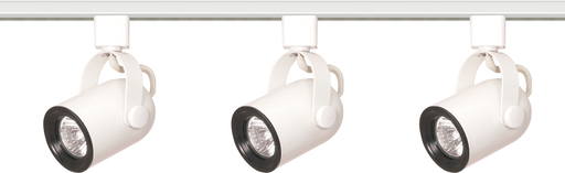 Product image for Nuvo TK348 3 Light - MR16 - Round Back Track Kit - 4 foot Track - Line Voltage - White
