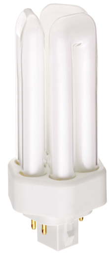 Product image for Satco S8344 18 Watt; pin-based Compact Fluorescent; 4100K; 82 CRI; GX24q-2 (4-Pin) base
