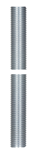 Product image for Satco 90/2126 1/4 IP Steel Nipple; Zinc Plated; 12" Length; 1/2" Wide