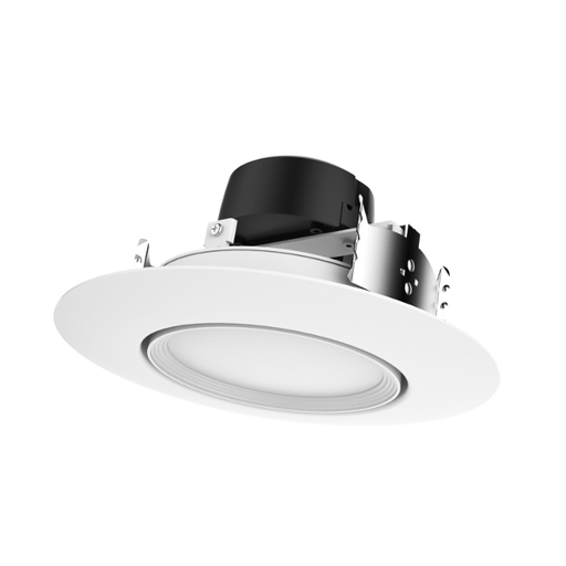 Product image for Satco S39473 9 watt LED Directional Retrofit Downlight - Gimbaled; 5"-6"; 3000K; 120 volts; Dimmable; White Finish