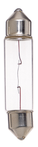 Product image for Satco S6986 10 Watt miniature; T3 1/4; 20000 Average rated hours; 120 Lumens; Festoon base; 12 Volt