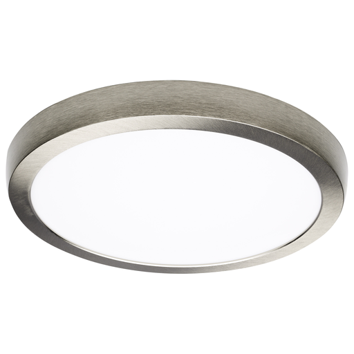 Product image for Satco|Nuvo 62-1796 BLINK® PRO+ 12" Round LED Surface Mount Downlight, 19.5W 120/277V, 1350-1470 Lumens, 5 CCT Selectable 2700K to 5000K, Brushed Nickel Finish