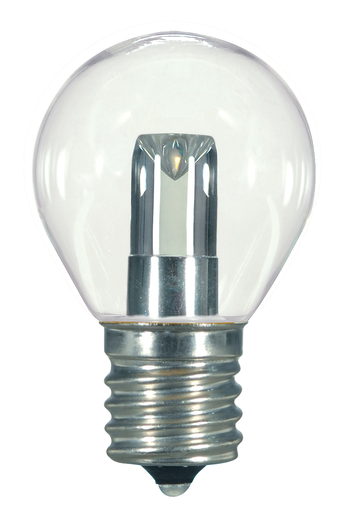 Product image for Satco S9167 1 Watt LED; S11; Clear; 2700K; Intermediate base; 120 Volt; Carded