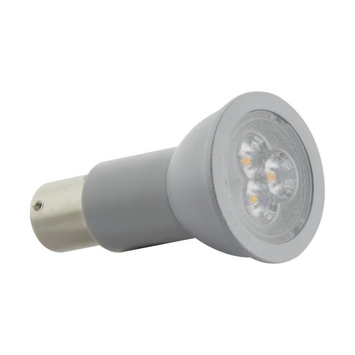Product image for Satco S29004 3 Watt; R12 LED; 3000K; Bayonet Single Contact Base; 12 Volt