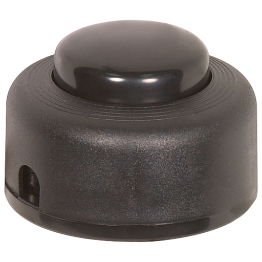 Product image for Satco 80/1163 Step-On-Button On/Off Push Switch; 2A-125V, 1A-125V, 1A-250V Rating; (Terminal) Length; No Wire; Black Finish