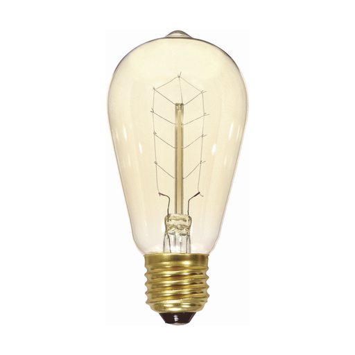 Satco S2414 40W ST19 Incandescent; Clear; 3000 Average rated hours; 160 Lumens; Medium base; 120 Volt Product image for Satco S2414 40W ST19 Incandescent; Clear; 3000 Average rated hours; 160 Lumens; Medium base; 120 Volt