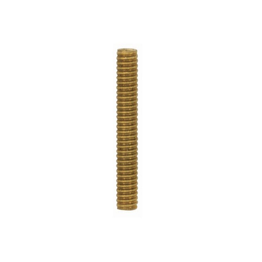 90/1190 - 1/8 IP Solid Brass Nipple - Unfinished - 2-1/4" Length - 3/8" Wide
