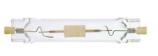 Product image for Satco S4293 150W Metal Halide HID; RSC base; T7 DE; Clear; 88 CRI; 3000K