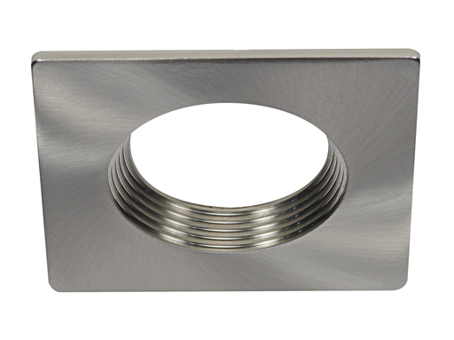 Product image for Satco S9527 Freedom Square 4" Trim Option For 4" Base Unit; Brushed Nickel Finish