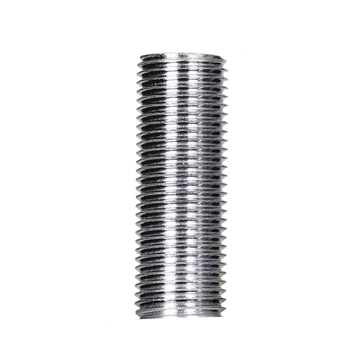 90/255 - 1/8 IP Steel Nipple - Zinc Plated - 6" Length - 3/8" Wide