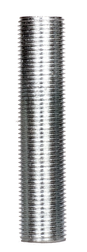Product image for Satco 90/1060 3/8 IP Steel Nipple; Zinc Plated; 3" Length; 5/8" Wide