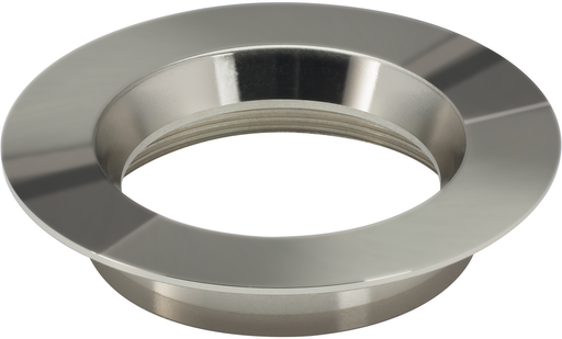 Product image for Satco S9519 Freedom Round Trim Option For 4" Base Unit; Polished Nickel Finish