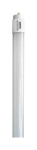 Product image for Satco S9917 43 Watt T8 LED; Single pin base; 3500K; 50000 Average rated hours; 5300 Lumens; Type B; Ballast Bypass; Double Ended Wiring