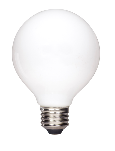 Product image for Satco S12107 4 Watt G25 LED; Soft White; Medium base; 3000K; 350 Lumens; 120 Volt