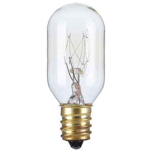Product image for Satco S2752 25 Watt T7 Incandescent; Clear; Candelabra base; 130 Volt