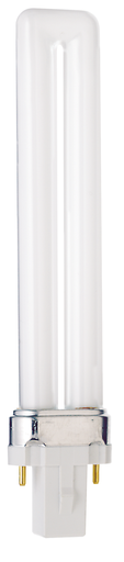 Product image for Satco S8306 9W pin-based Compact Fluorescent; 2700K; 82 CRI; G23 base