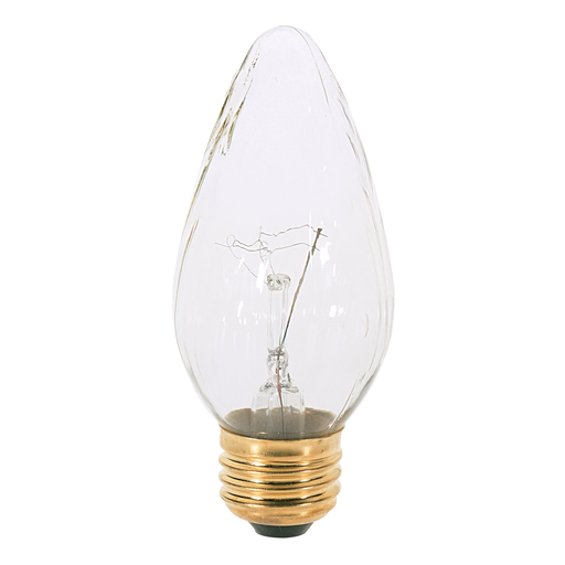 25 Watt F15 Incandescent - Clear - 1500 Average rated hours - 180 Lumens - Medium base - 120 Volt