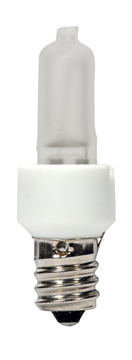 Product image for Satco S4484 40 Watt; Halogen / Excel; T3; Frosted; 3000 Average rated hours; 560 Lumens; Candelabra base; 120 Volt