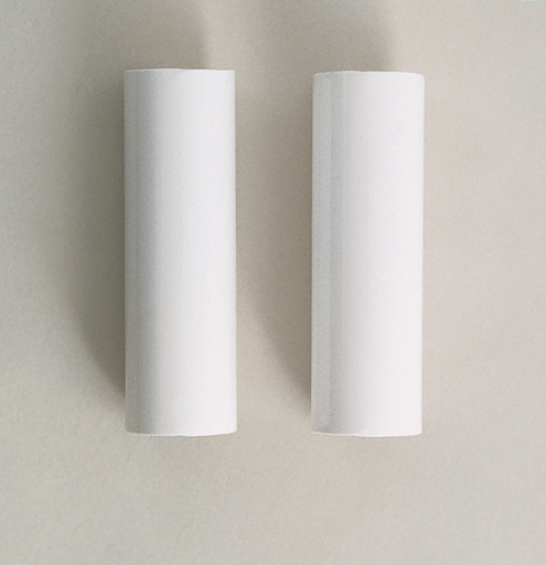 S70/371 - 2 Plastic Candle Covers - White Plastic - 4" Height