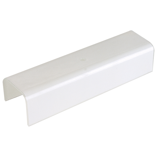 Product image for Satco 50/378 7 in.; U-Bend Shade; Vertical Hole 1-3/4 in.; From End; White; 1/8 Slip