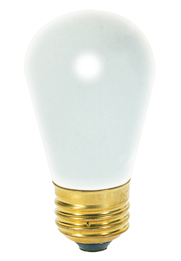Product image for Satco S4566 11 Watt S14 Incandescent; Frost; 2500 Average rated hours; 65 Lumens; Medium base; 130 Volt; Carded