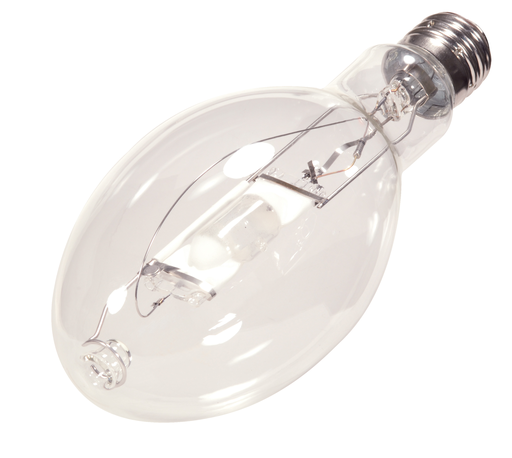 Product image for Satco S5833 400W Metal Halide HID; Mogul base; ED37; Clear; 65 CRI; 4000K