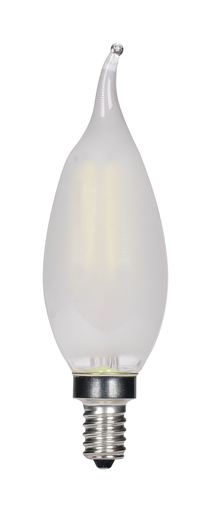 Product image for Satco S11377 4.5 Watt CA11 LED; Frosted; Candelabra base; 3000K; 360 Lumens; 120 Volt