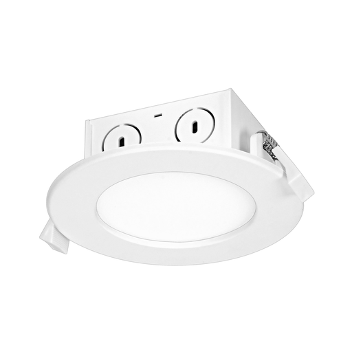 Product image for Satco S39056 8.5 watt LED Direct Wire Downlight; Edge-lit; 4 inch; 3000K; 120 volt; Dimmable