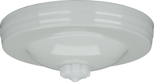 Product image for Satco 90/045 Blank Up Kit; White Finish; 5" Diameter; 7/16" Center Hole; Includes Hardware