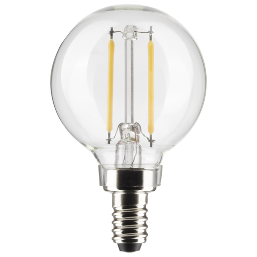 S21200 - 3 Watt G16.5 LED - Clear - Candelabra base - 90 CRI - 2700K - 120 Volt
