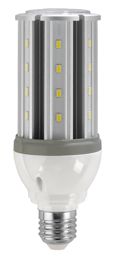 Product image for Satco S9753 10 Watt LED HID Replacement; 5000K; Medium base; 12-24V DC Only